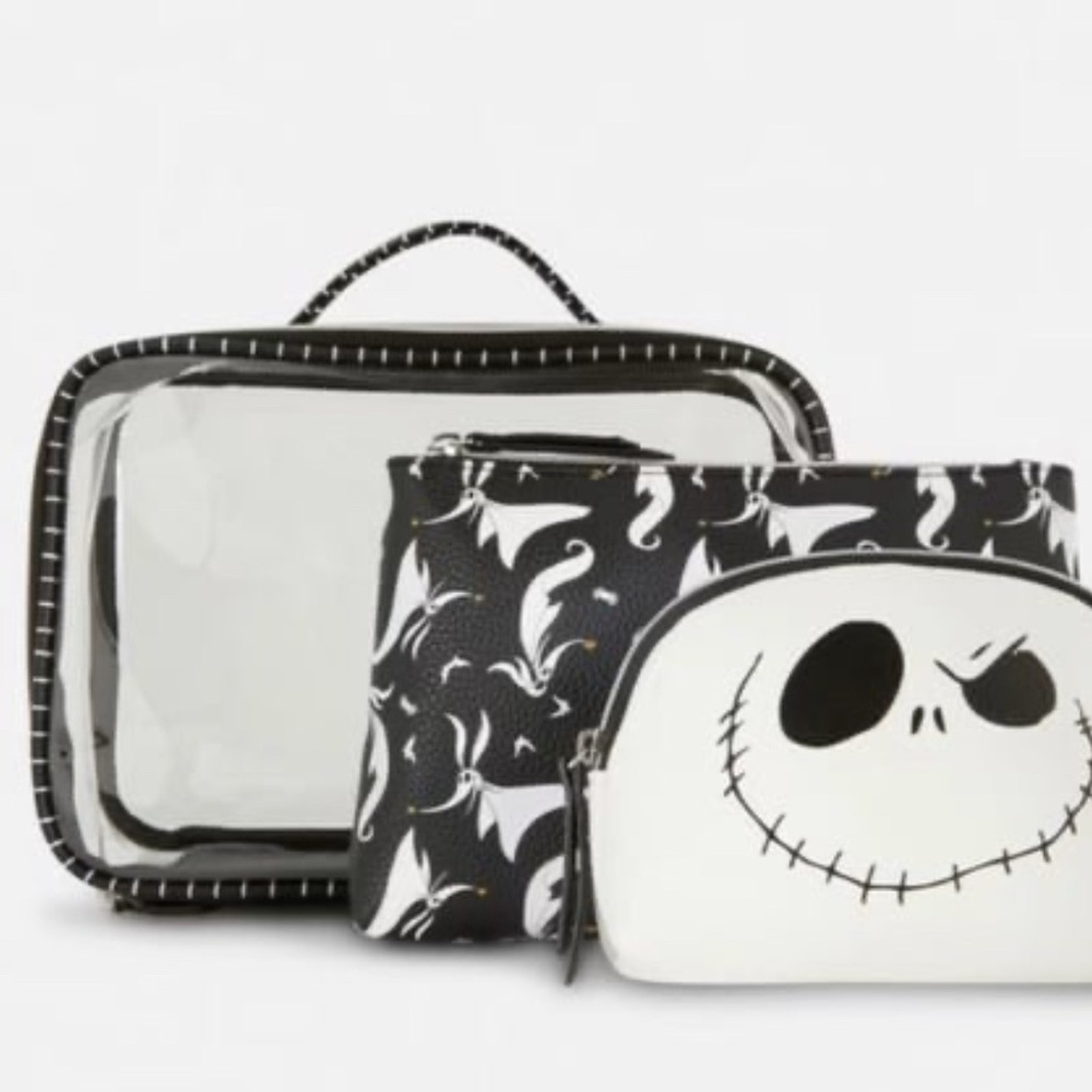 NWT. Primark Disney NBC three piece cosmetic bag trio